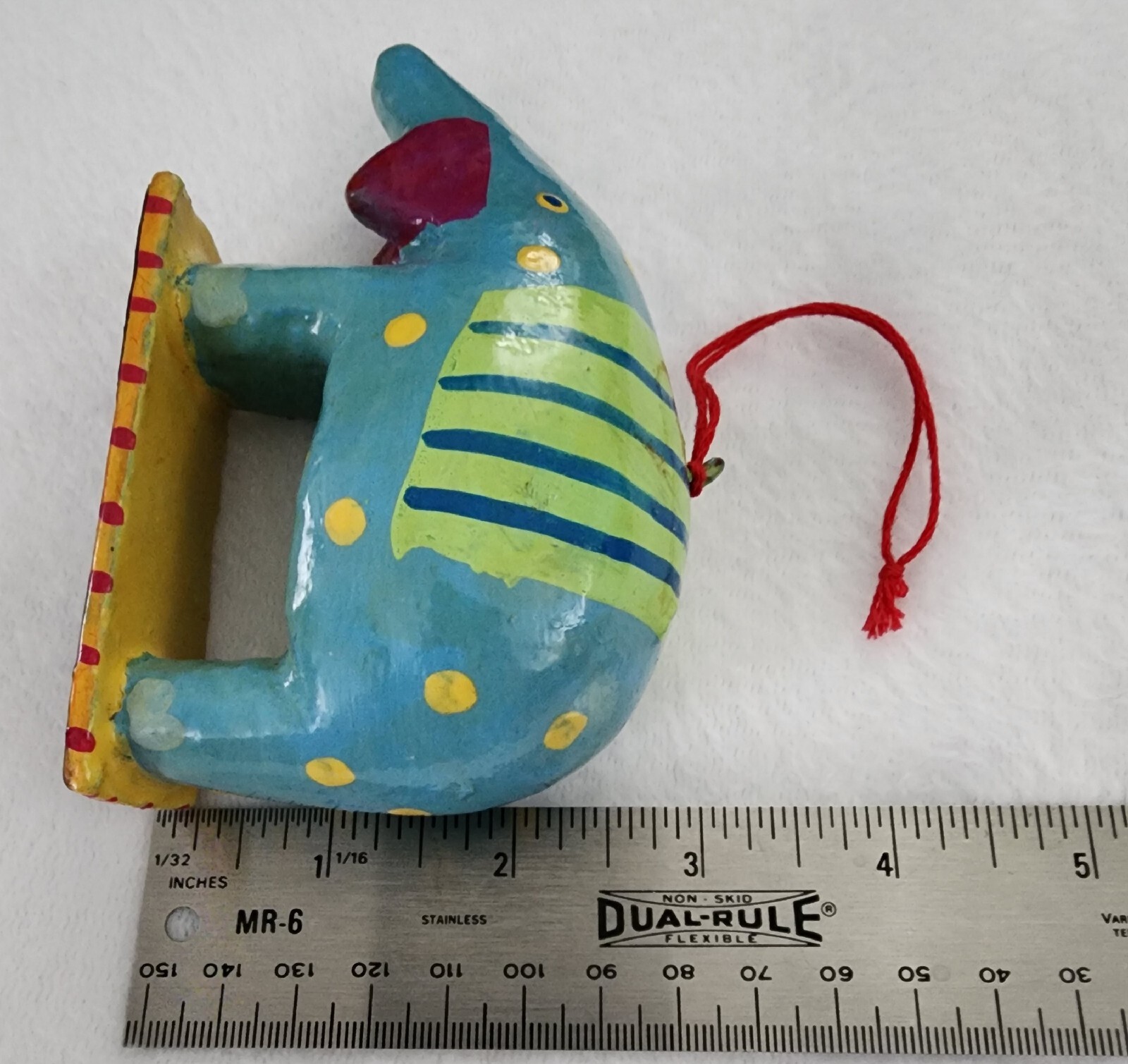 Paper Papier Mache Elephant ~ Unique & Colorful Ornament