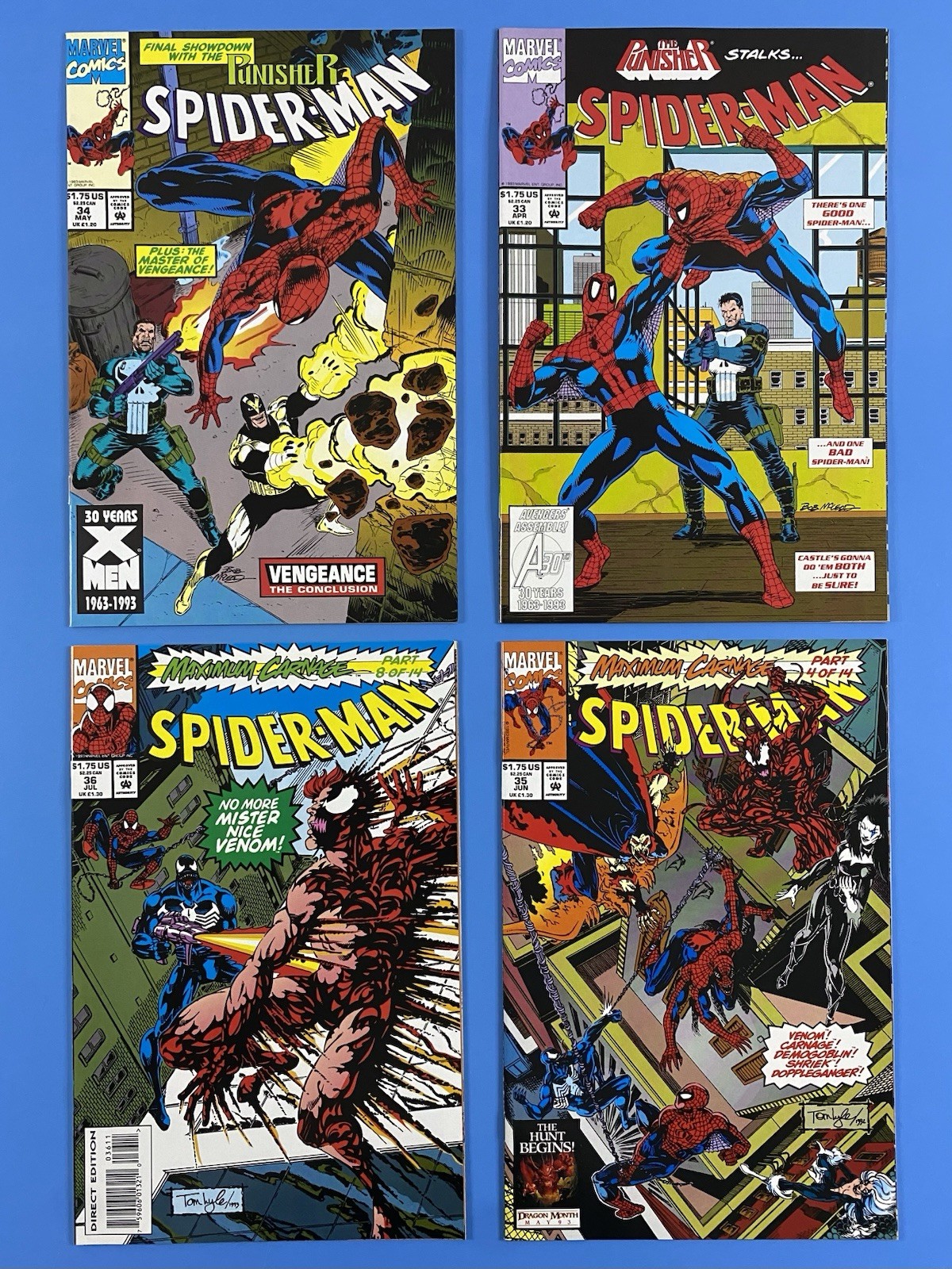 Spider-man #1-37 Marvel (1990) McFarlane Complete Full Run NM/NM+ Lot Of (37)🔥