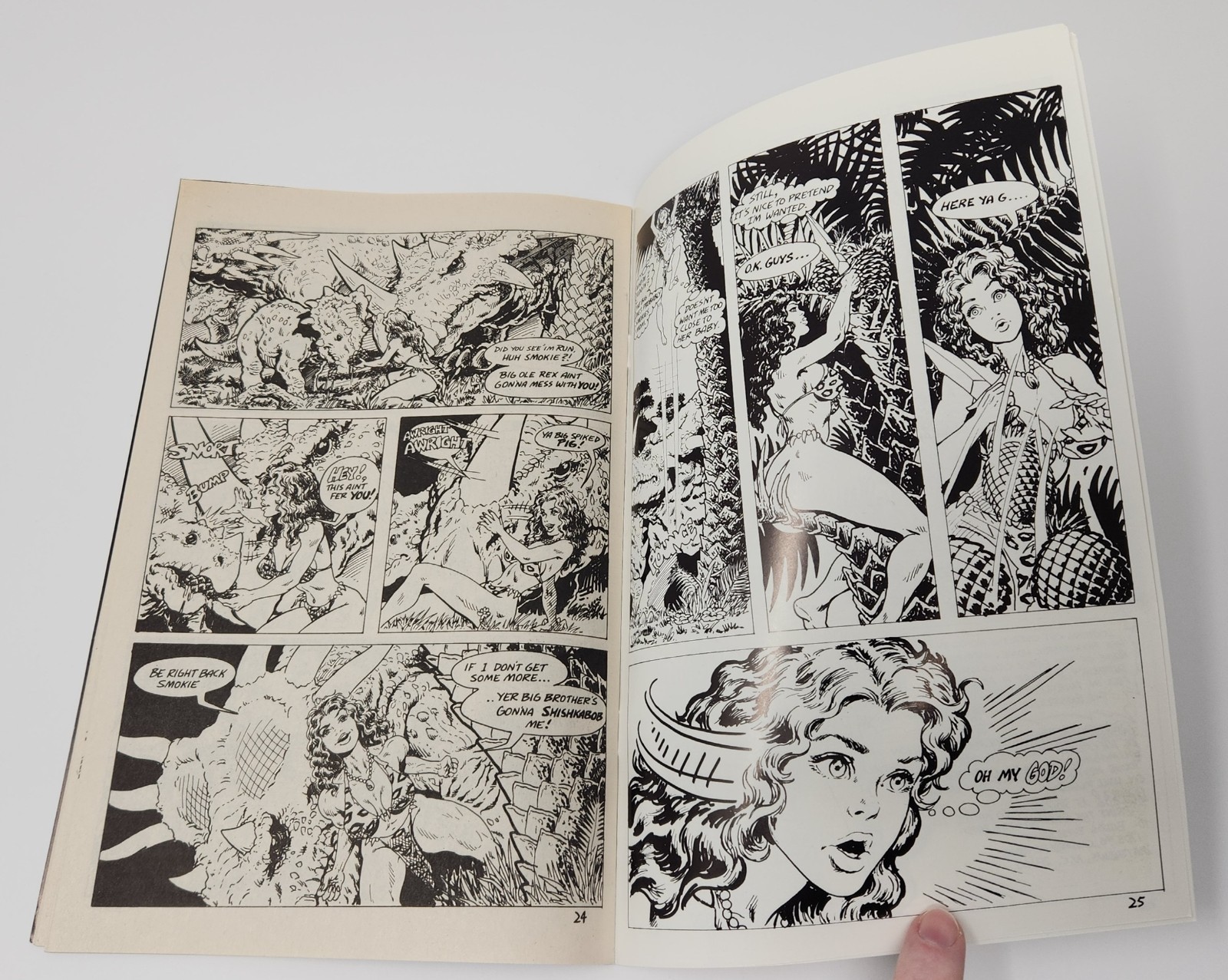CAVEWOMAN # 1 SCARCE DOUBLE COVER 1st PRINTING 1993 Signed by BUDD ROOT Basement