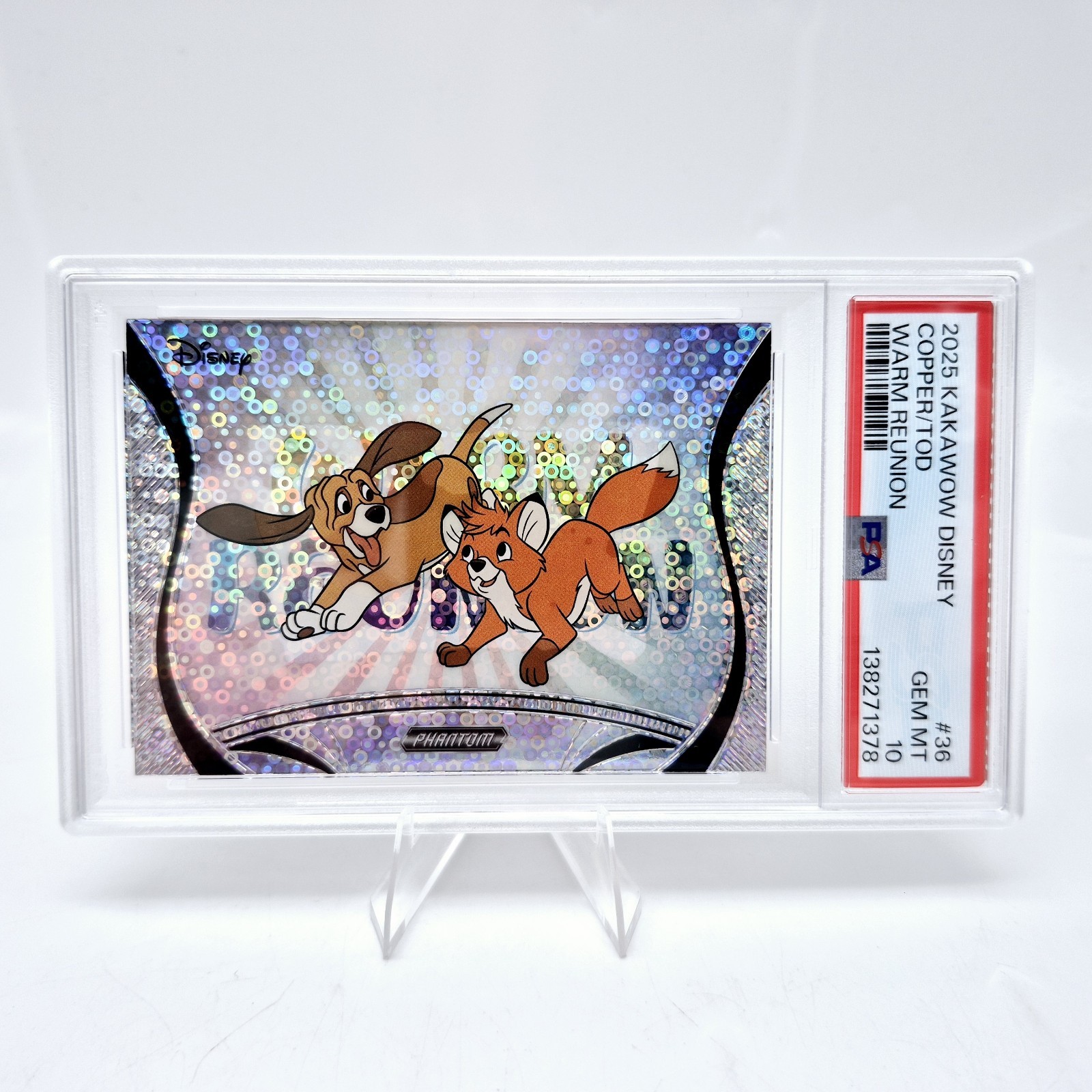 2025 Disney Warm Reunion Fox and Hound #36 PSA 10 Kakawow Copper Tod