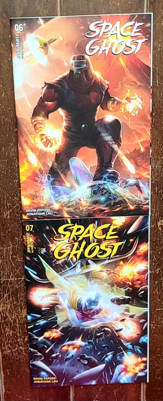 Space Ghost #6A & #7A by David Pepose & Jonathan Lau, (2024, Dynamite)