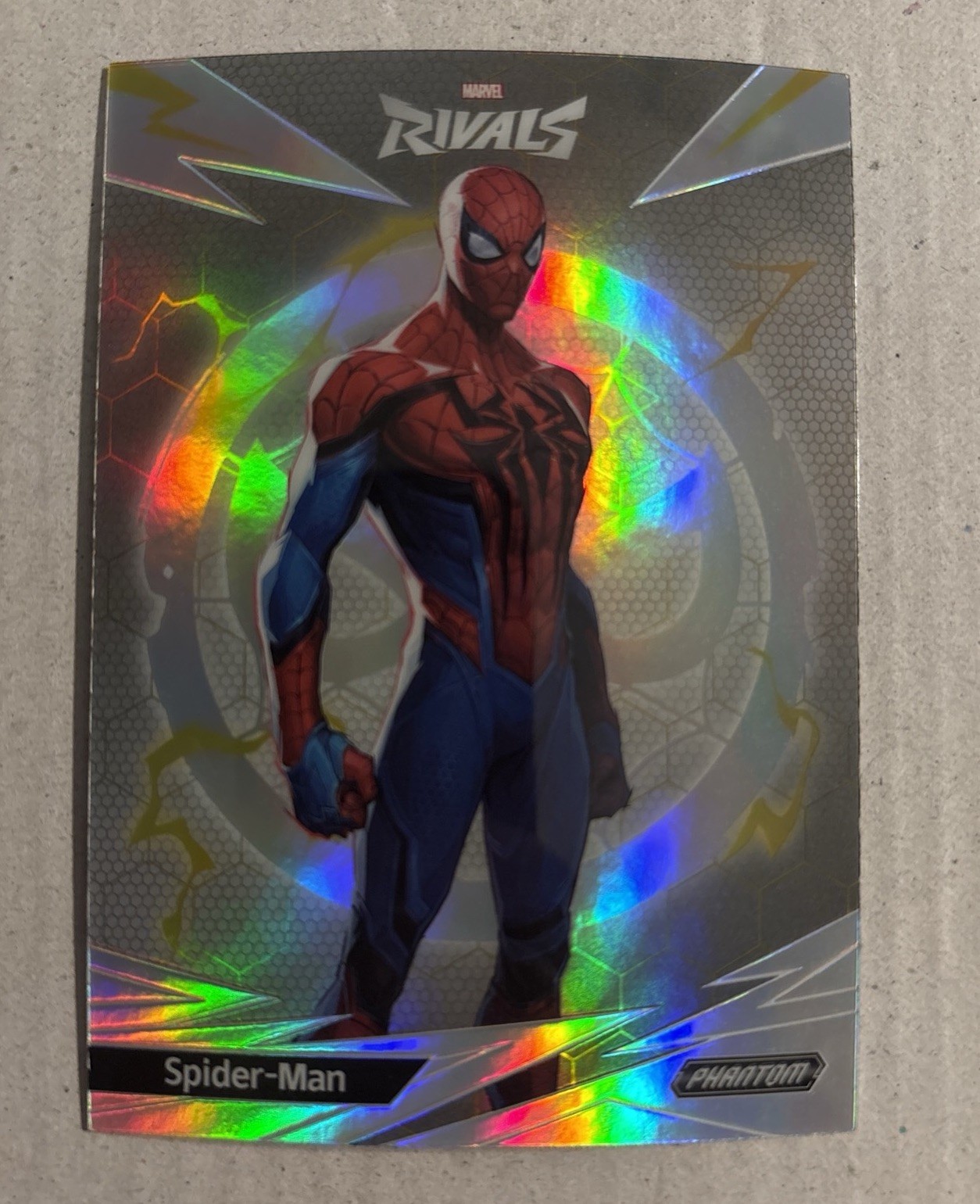 2025 MARVEL RIVALS KAKAWOW PHANTOM SPIDER-MAN HOLO PRISM REFRACTOR #PMR-I-01