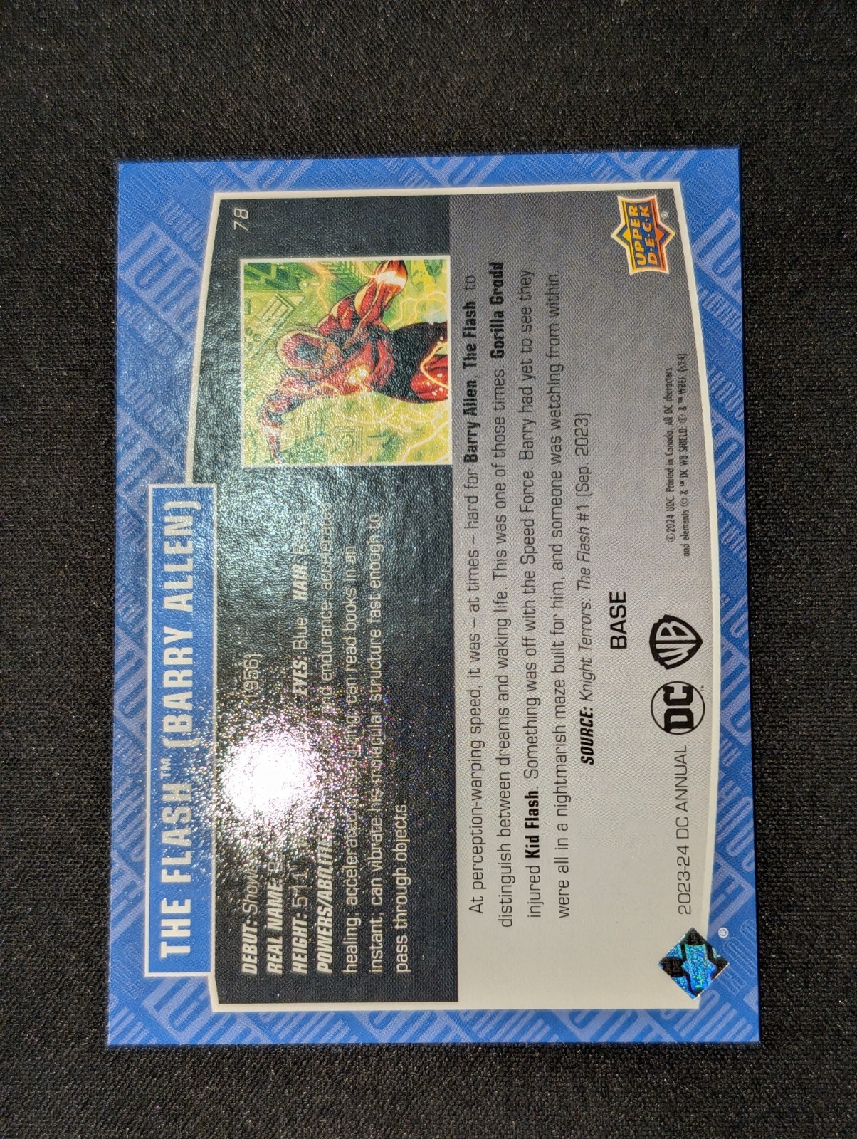 2023-24 Upper Deck DC Annual The Flash (Barry Allen) #78 – Base Card