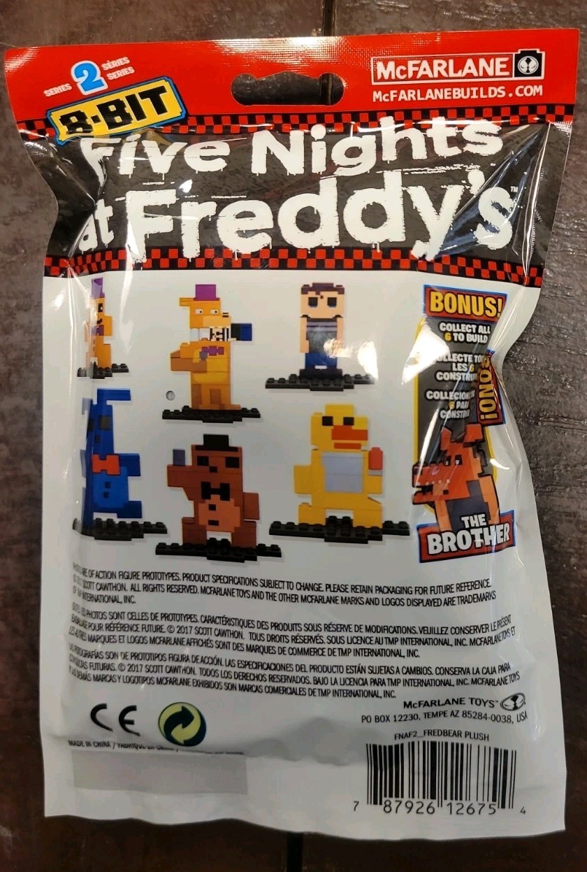 Five Nights at Freddy’s” 8-Bit Plush Fredbear Series 2 McFarlane Toys New Rare