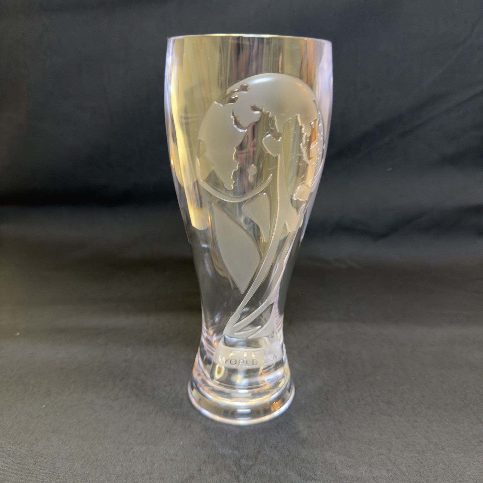 Official FIFA World Cup 2026 Trophy Pilsner Glass 16oz Shatterproof Beer Cup