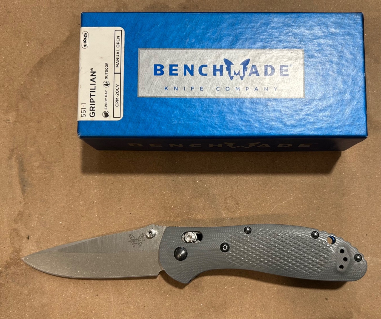 benchmade griptilian 551-1 G10 CPM-20CV