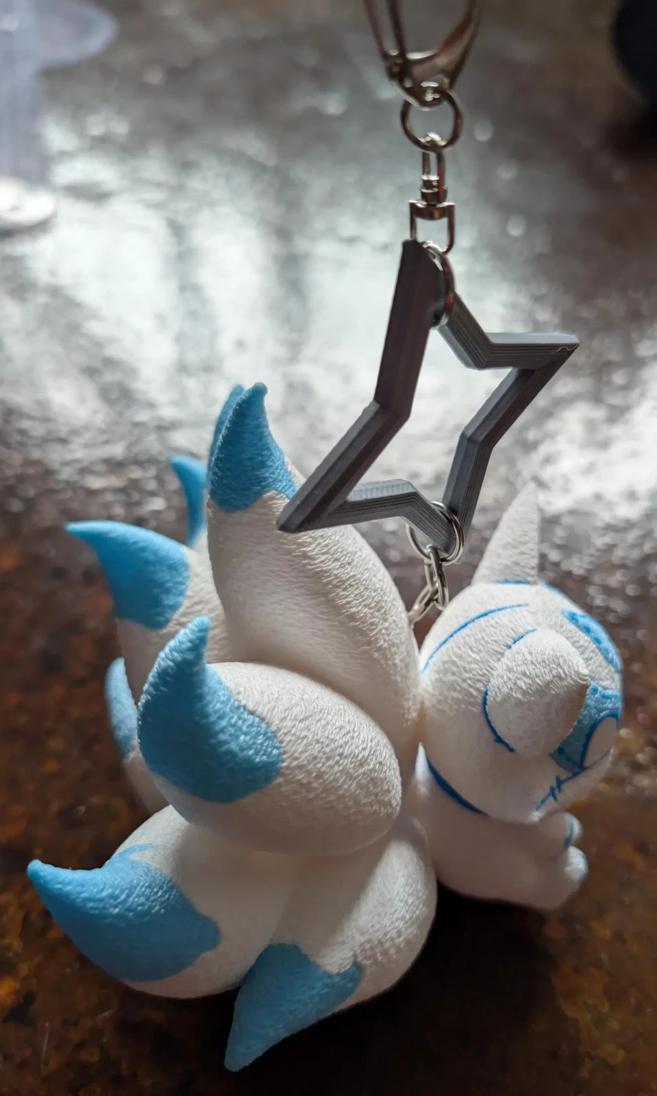 White Fox Marvel Rivals Keychain Accessory Game Luna Snow Charm 3d Print