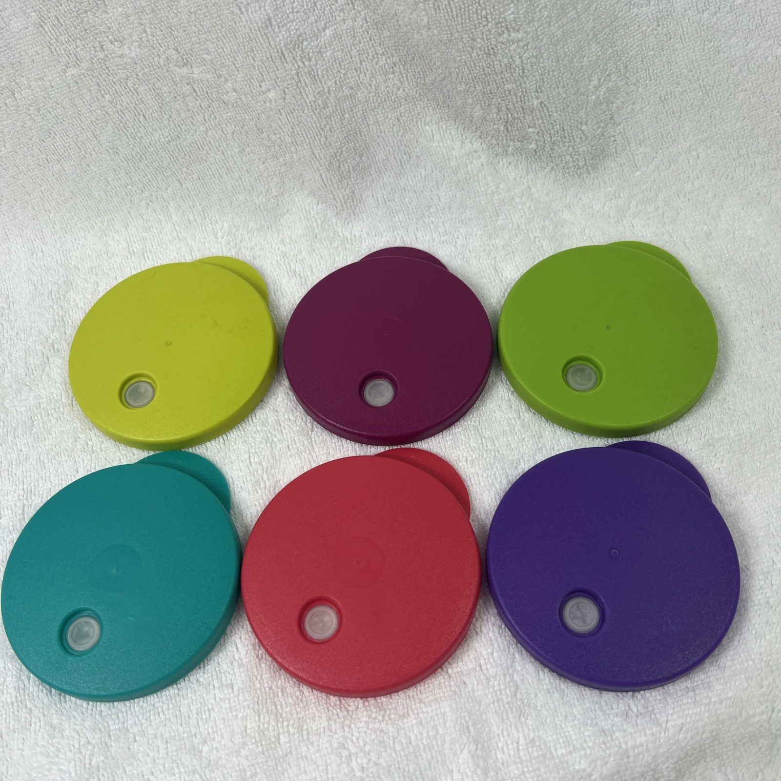 6 Tupperware Impressions Dripless Straw LIDS ONLY #3912C for 11 oz Cup/Tumbler