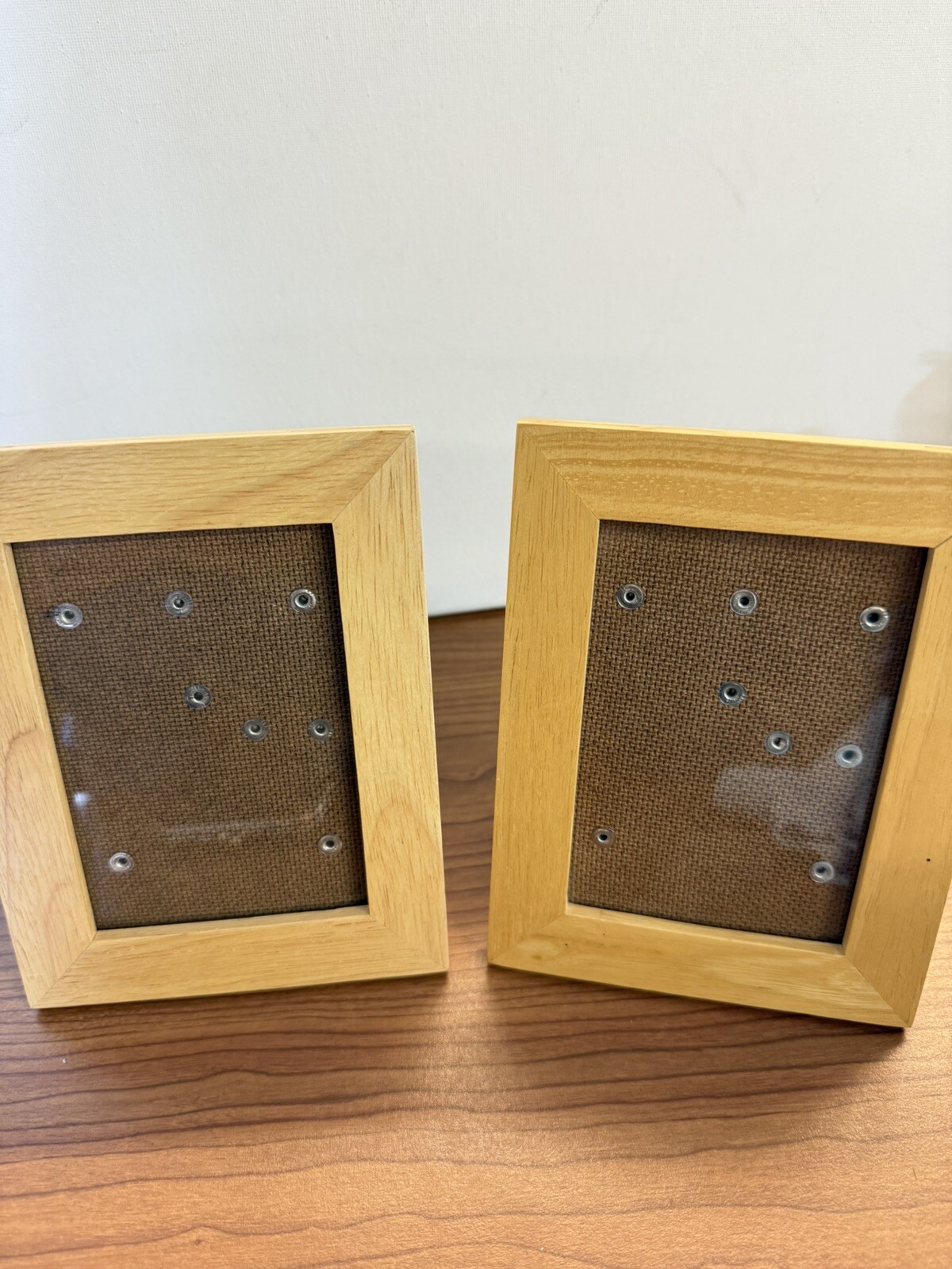 2 Light Wood 5X6 3/4″ FRAME Holds 3.5X5″ Photo