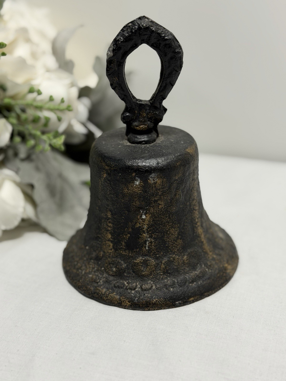 Antique Bronze Spanish Mexico Brass Mission Heavy Church Single Bell 7″