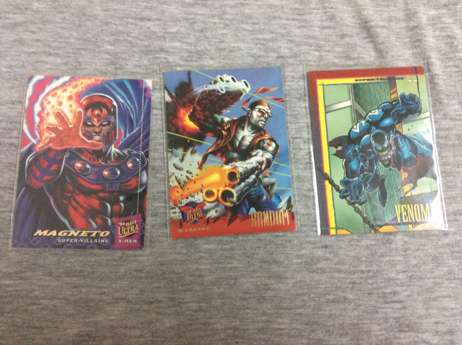 1994 Fleer Ultra X-Men Magneto X-Factor Random & 1993 SkyBox Marvel Venom