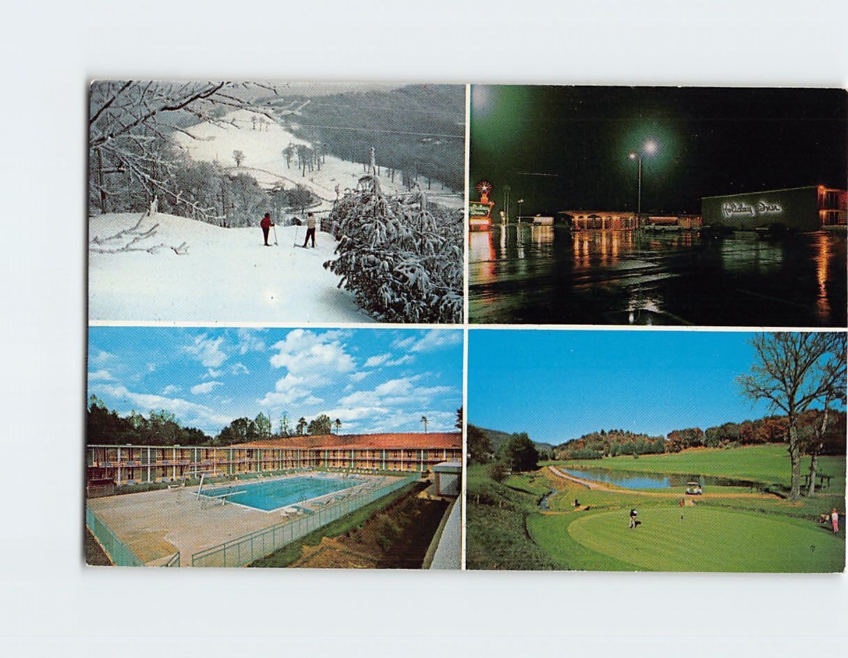Postcard Multiple Scene At Holiday Inn Asheville North Carolina