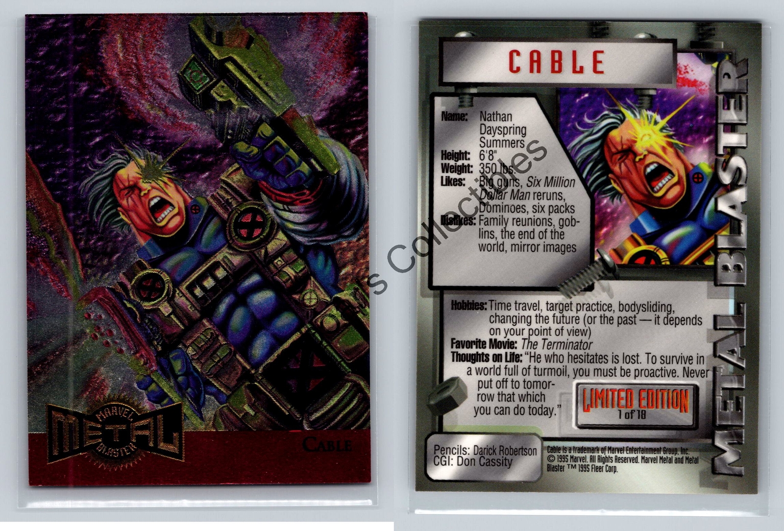 1995 Marvel Metal ✨Metal & Gold Blasters✨PICK YOUR CHASE CARD✨ Updated: May 2025