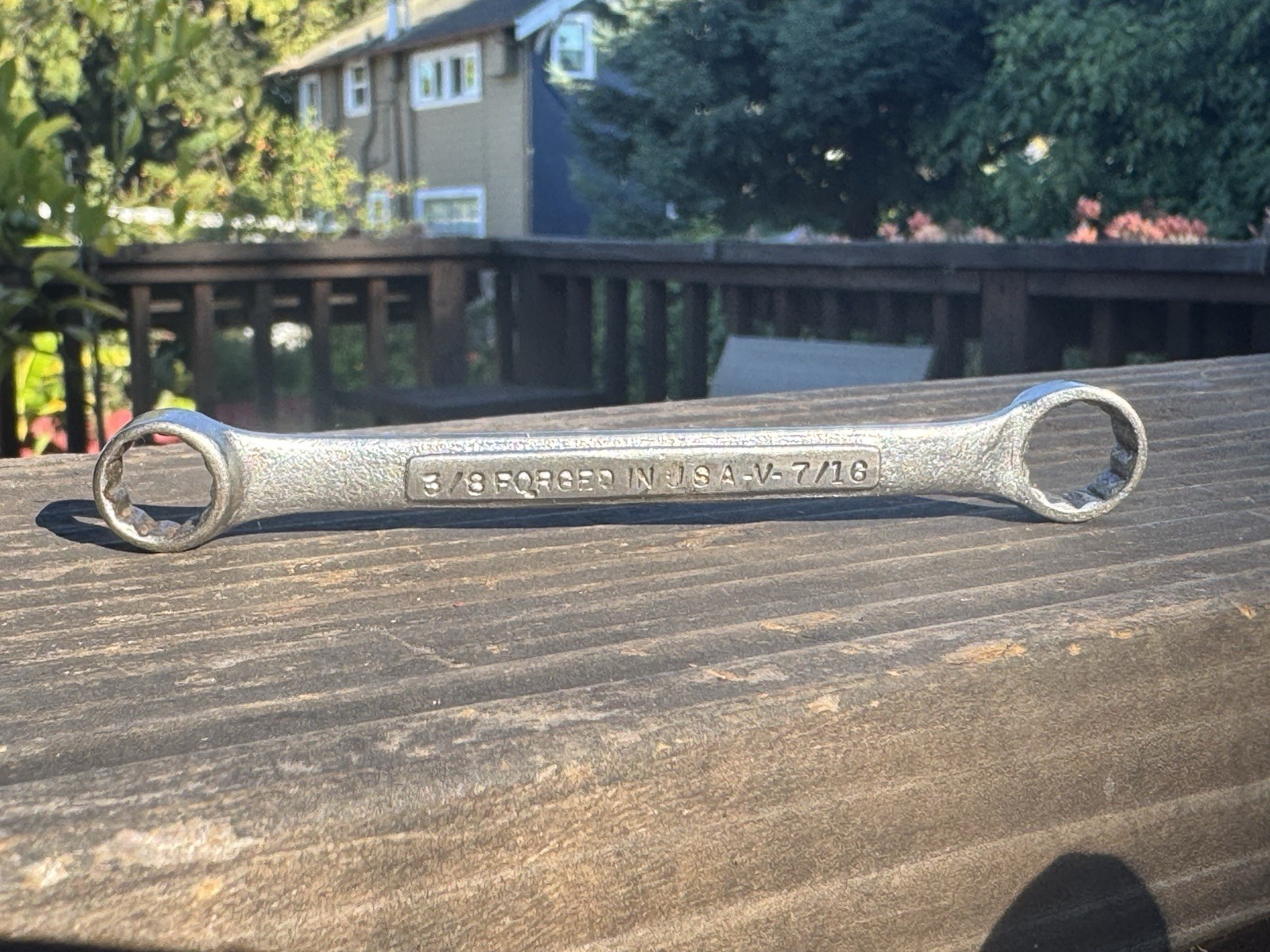 Vintage Craftsman Stubby Box-End Wrench 1/2″ x 9/16″, V-Series – Made in USA