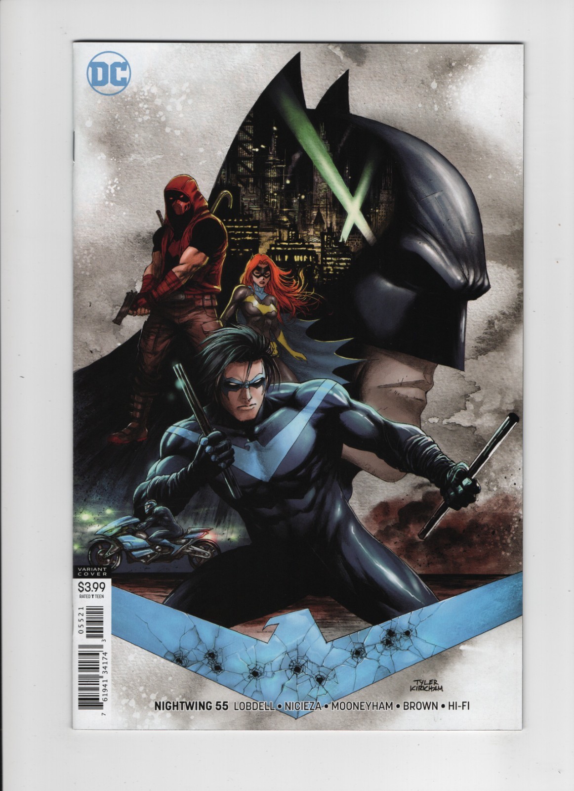 Nightwing #55 Tyler Kirkham Variant Red Hood Batman Cover B 2018 DC Comics