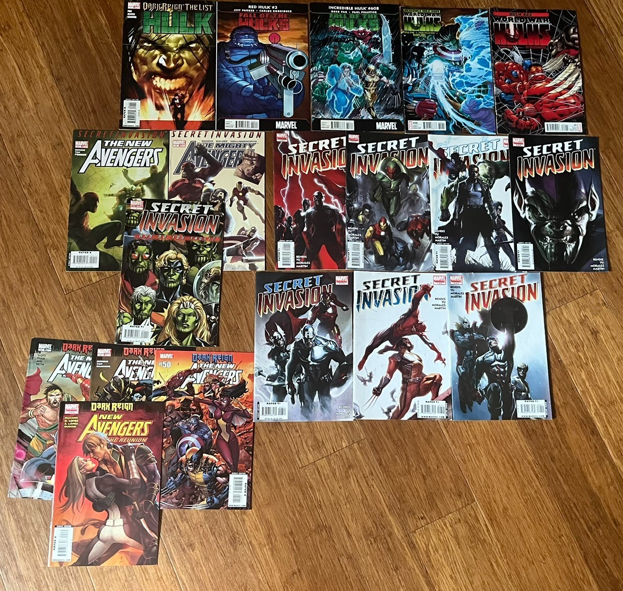 SECRET INVASION #1-8 & VARIANT COMPLETE SET LOT OF 9 1ST PRINT 2008 Marvel