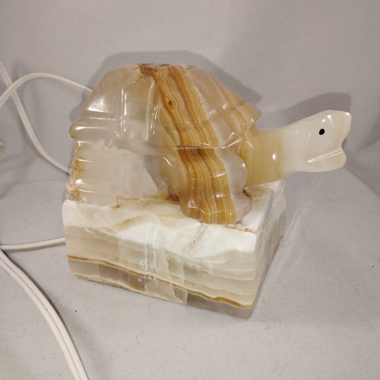 Onyx Turtle Lamp Nightlight Electric Plug In