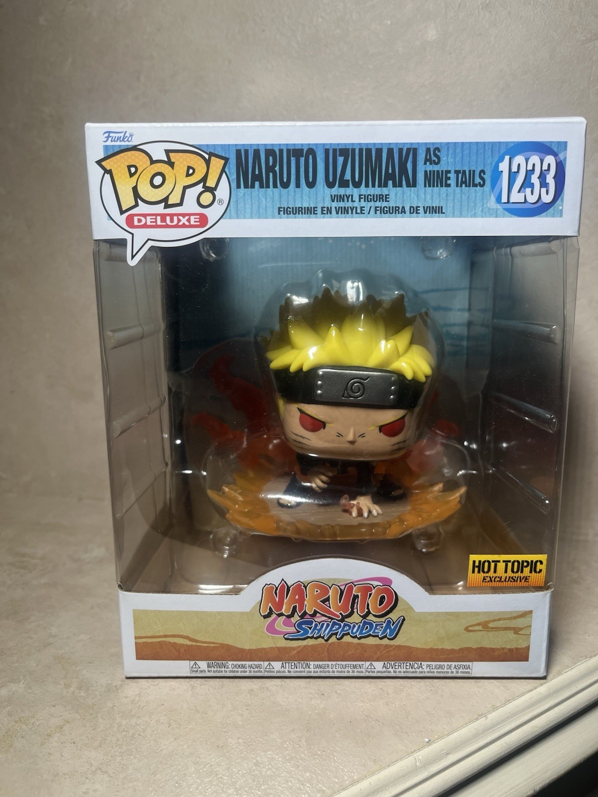 Funko Pop! Deluxe Naruto Shippuden Naruto Uzumaki Nine Tails #1233 Exclusive