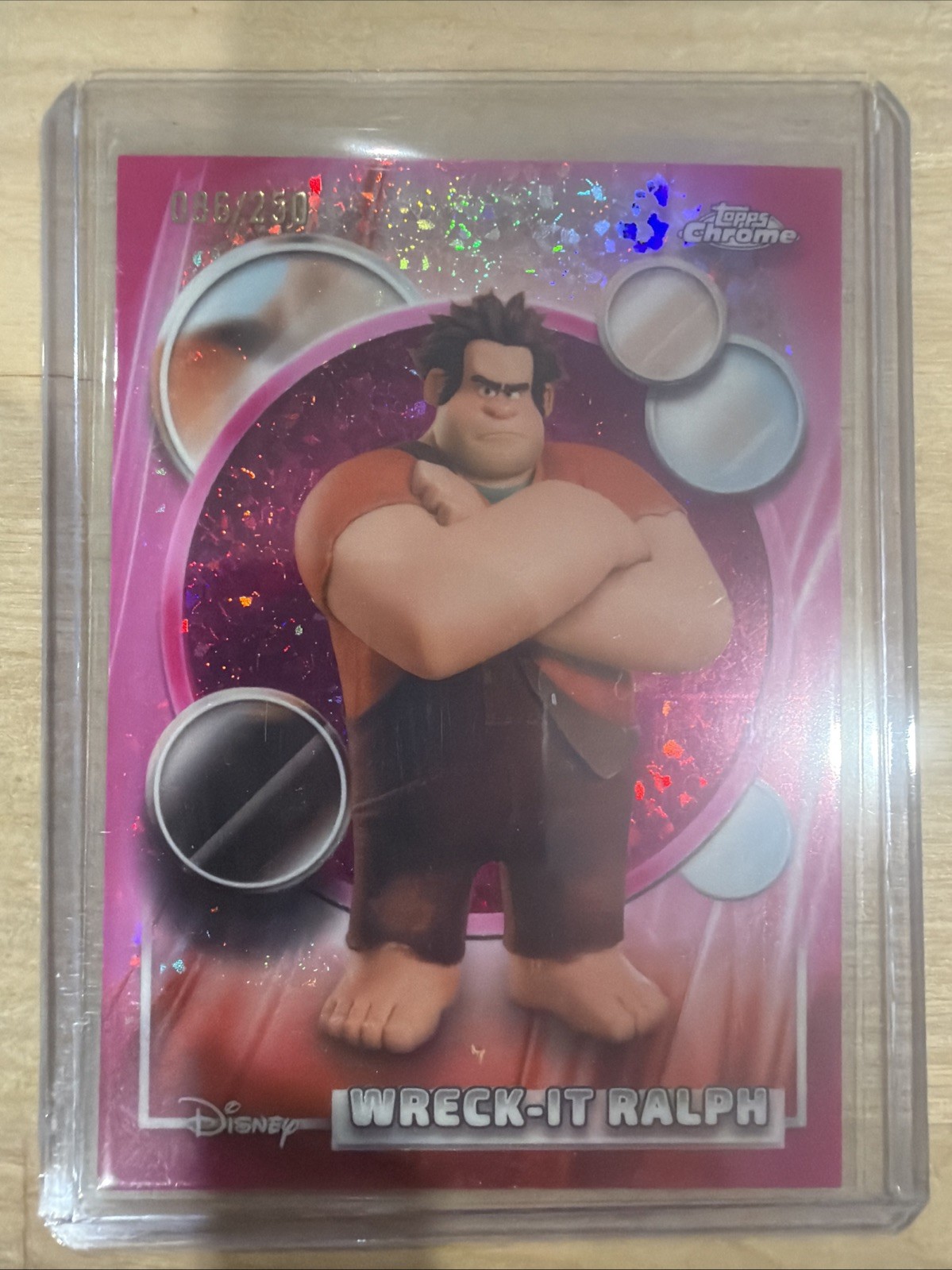 2026 Topps Chrome Disney Wreck-It Ralph Pink Mini Diamond Refractor #/250 #134