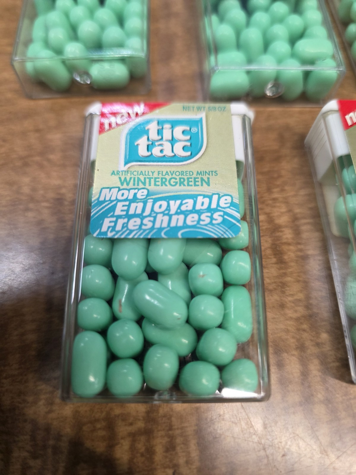 Tic Tac Mint Candy WINTERGREEN 5 Packs SEALED 1/2 oz Containers VTG 1990’s