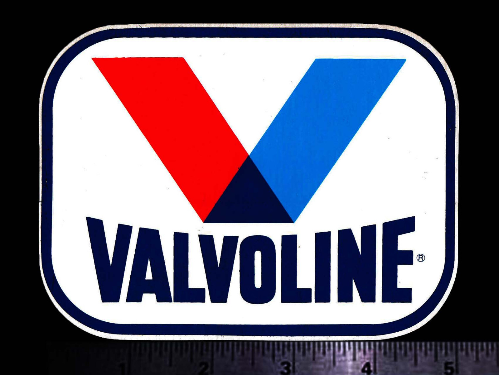 VALVOLINE – Original Vintage 1980’s Racing Decal/Sticker – 5 inch size