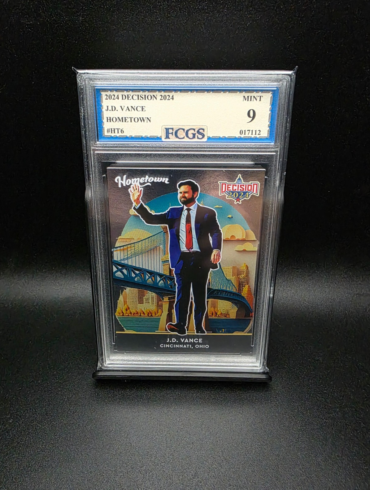 JD Vance #HT6 (2024) Decision Hometown – Graded 9 [FCGS] MINT
