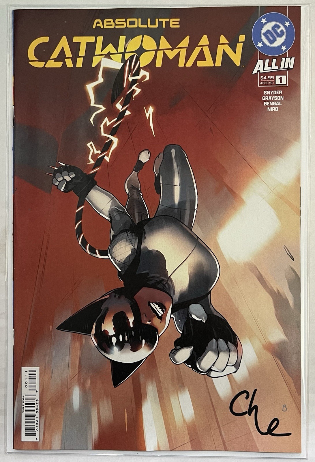 Absolute Catwoman #1 Cover A Signed Che Grayson COA NM 🔥