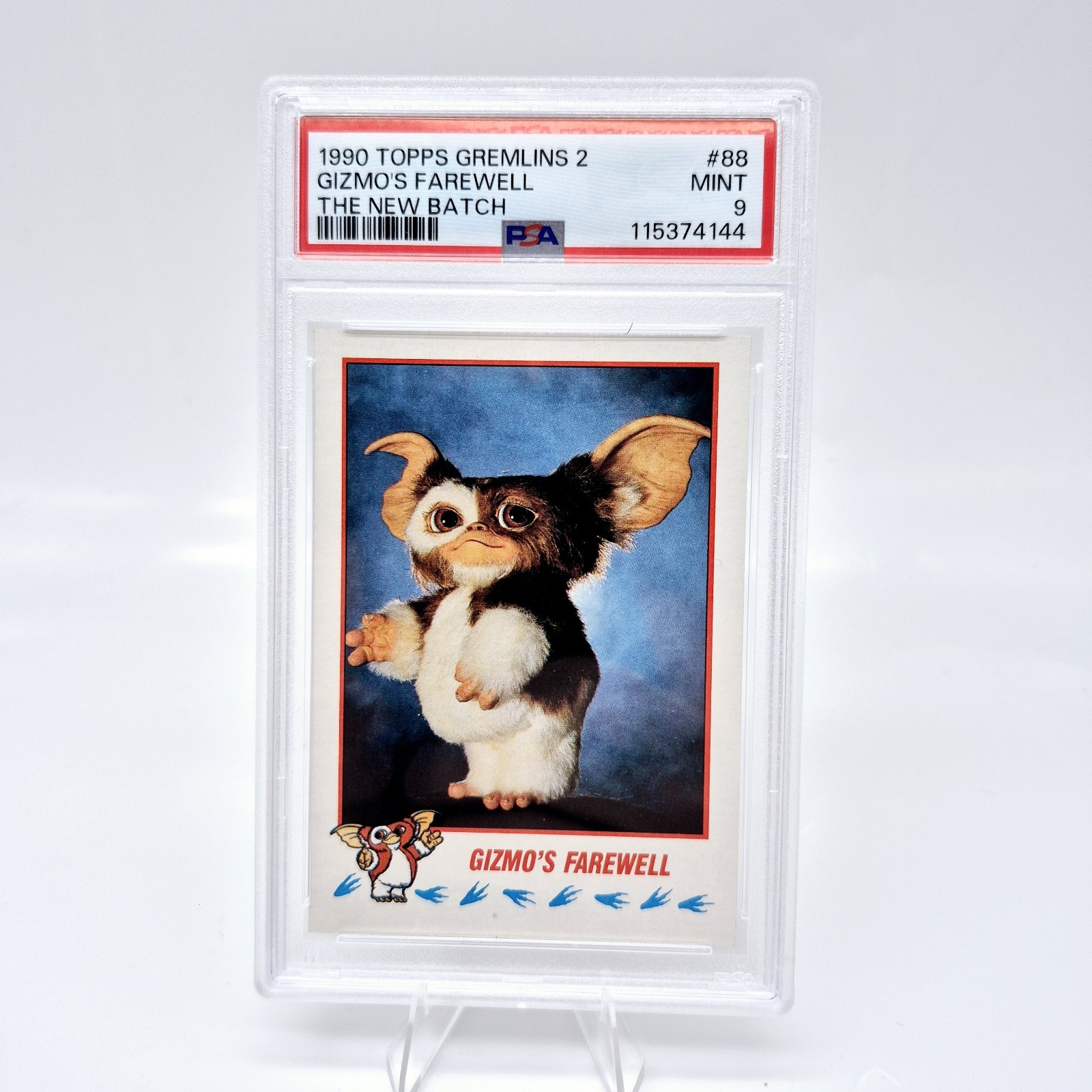 1990 Topps Gremlins 2 Gizmo #88 Farewell New Batch PSA 9 Pop 4 None Higher
