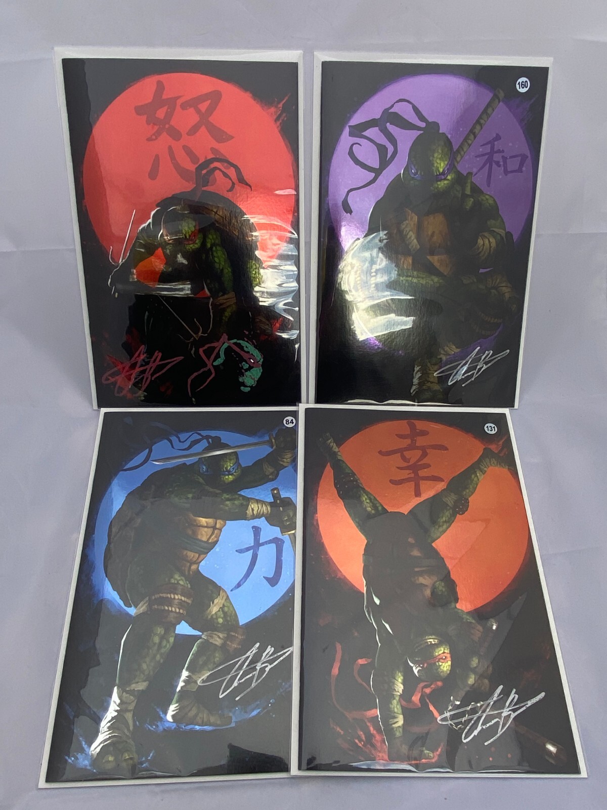 Teenage Mutant Ninja Turtles 4-Pack (2024) Virgin Foil Aaron Bartling SIGNED