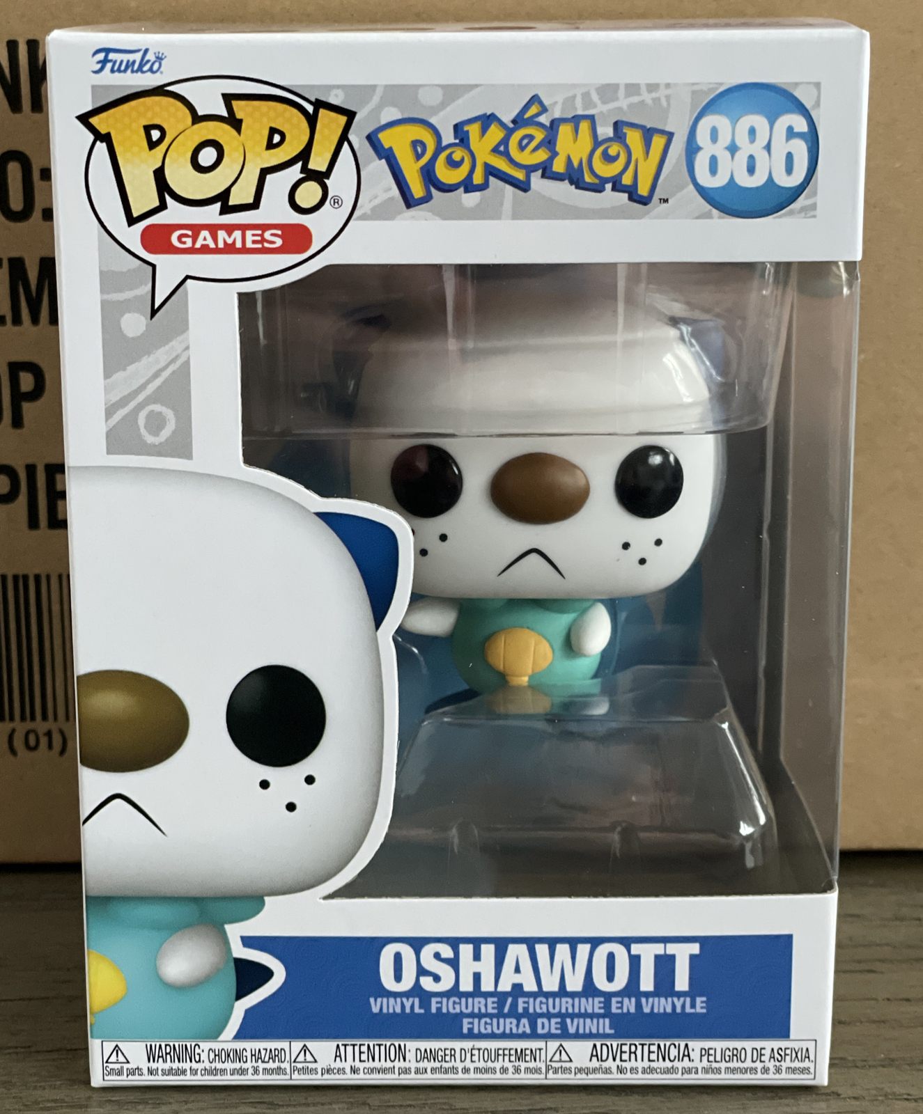 Funko Pop! Games Pokemon Oshawott #886 Vinyl Figure NIB W/Protector