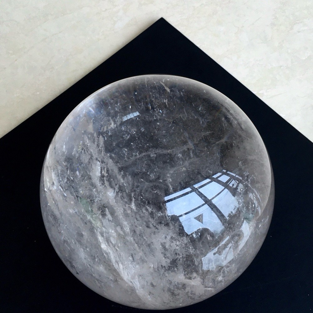12.56LB Top Natural Clear Quartz Ball Large Crystal Sphere Reiki Healing 161mm