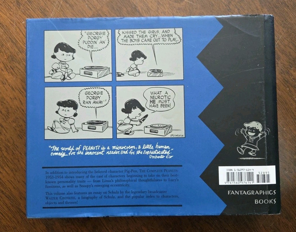 The Complete Peanuts 1953-1954 – Vol. 2 – Hardcover With Dust Jacket