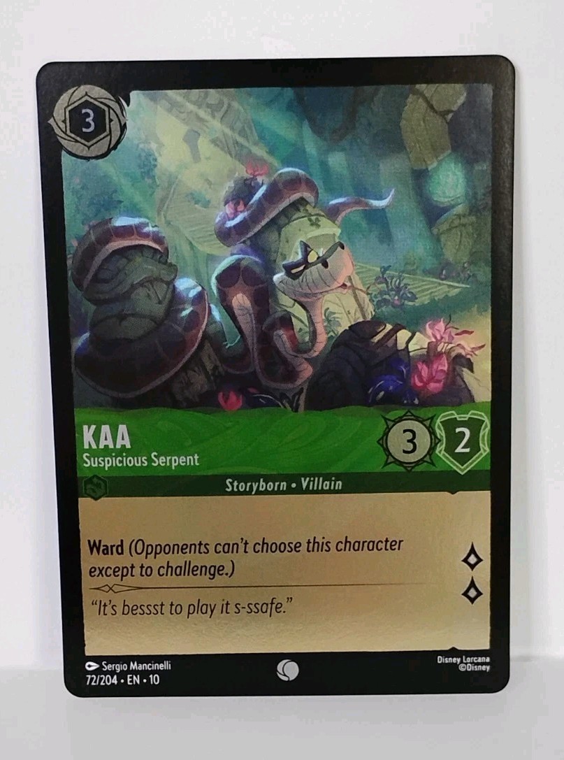 Disney Lorcana Kaa FOIL Whispers in the Well Card 72/204 TCG