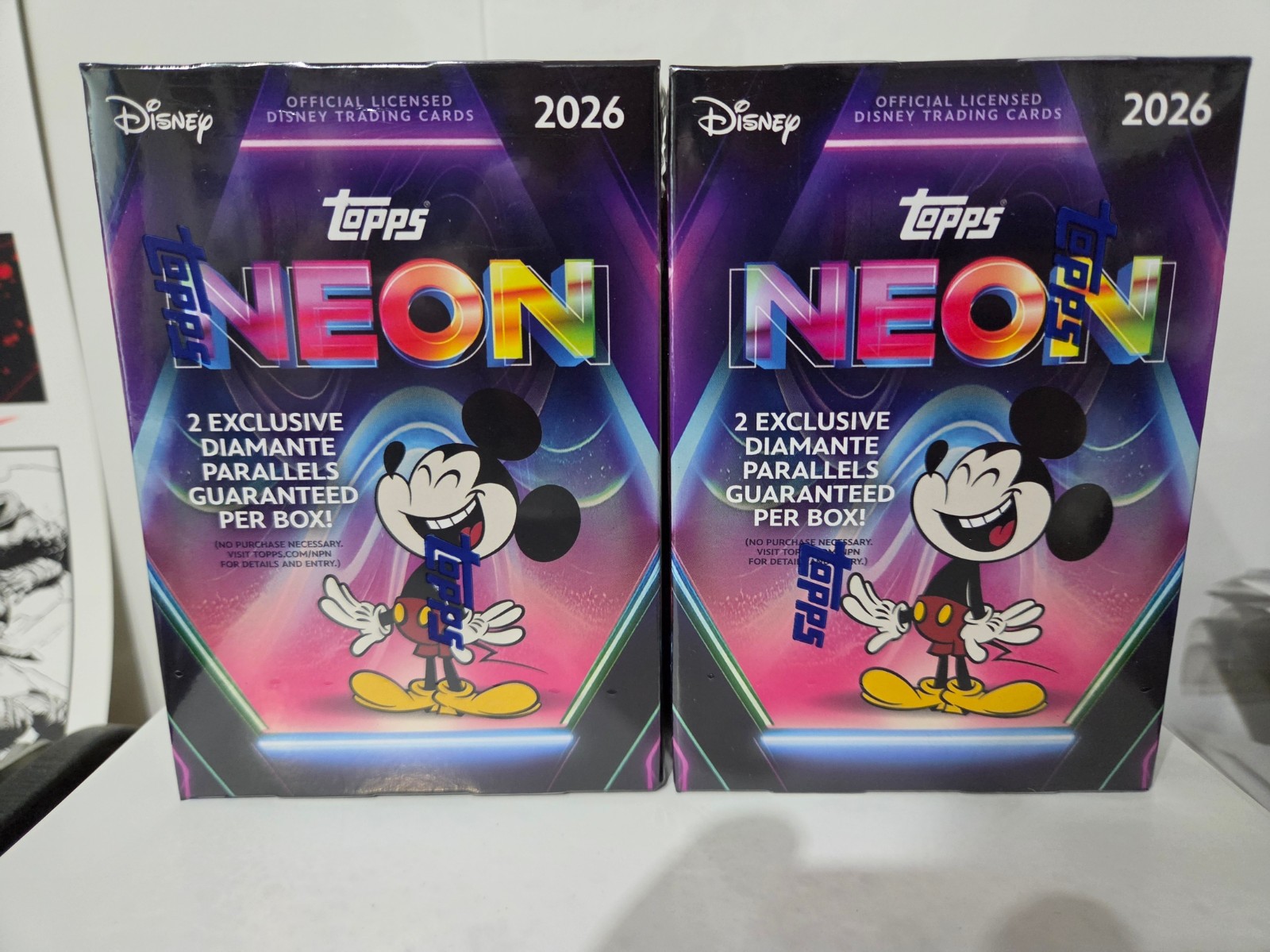 2026 Topps Disney Neon Factory Sealed Blaster Value Box