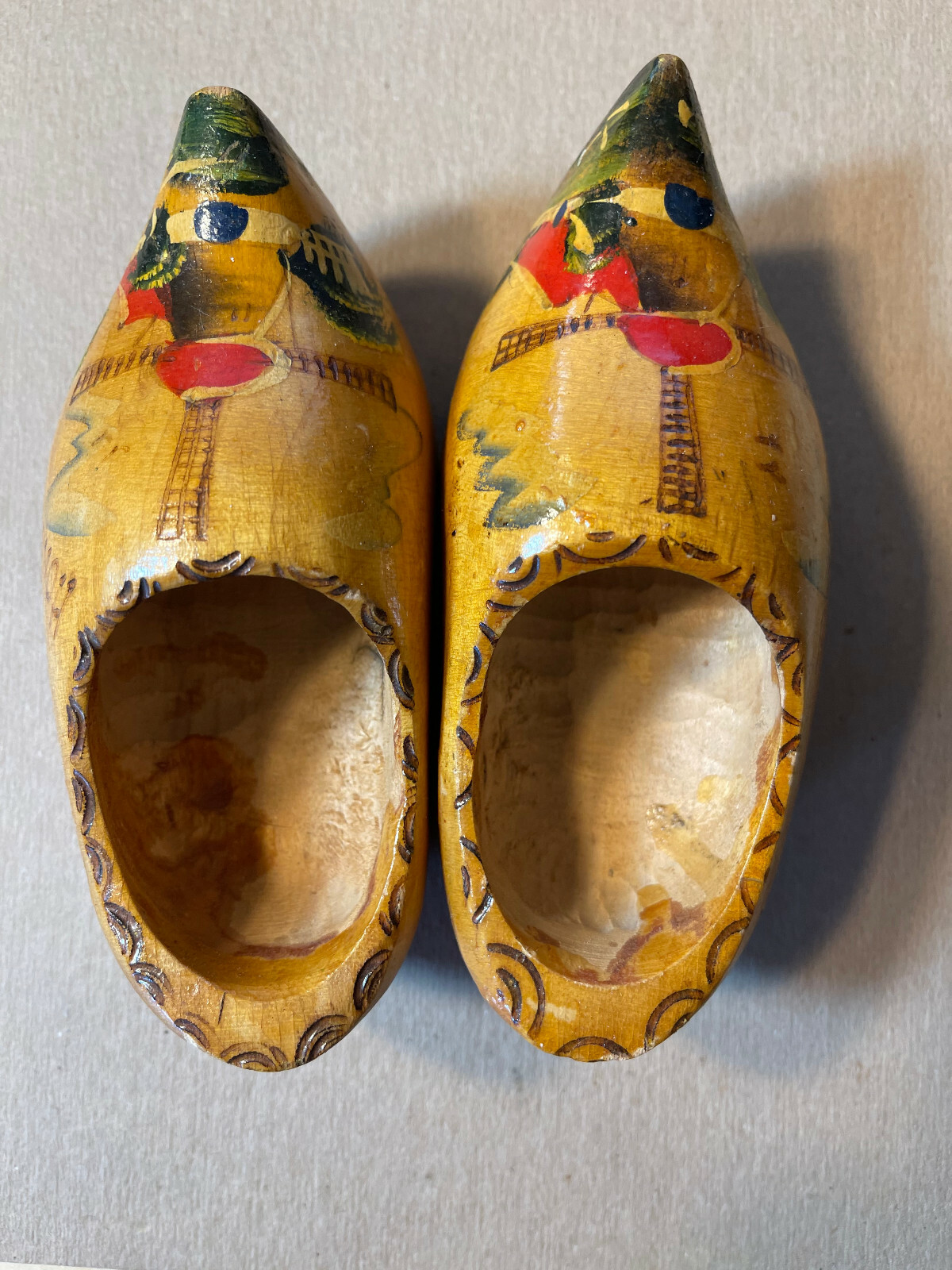 CLOGS Holland Decorative 5″ Wooden Shoes Painted(See listing)