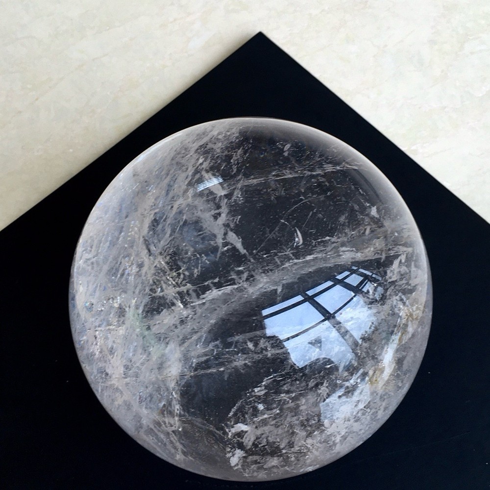 12.56LB Top Natural Clear Quartz Ball Large Crystal Sphere Reiki Healing 161mm