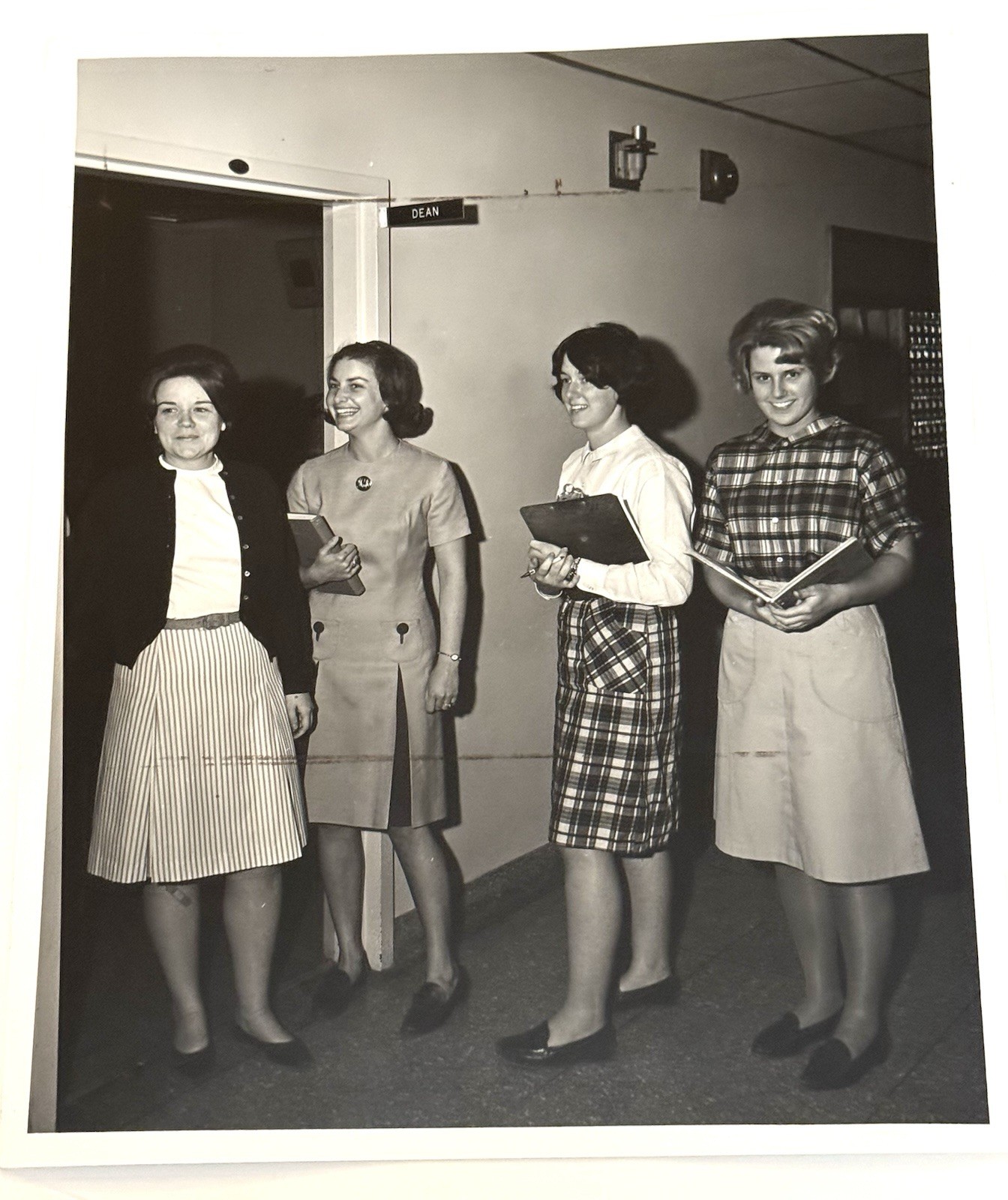 Vtg 1950’s Photo 4 College Girls 2c At Immaculata College Washington DC 8×10