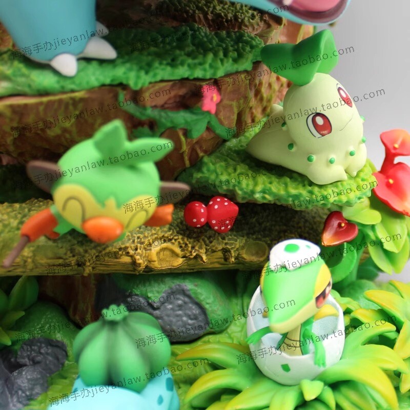 Forest Group Grass Type Venusaur 33cm PVC Figure Statue Model Doll Toys