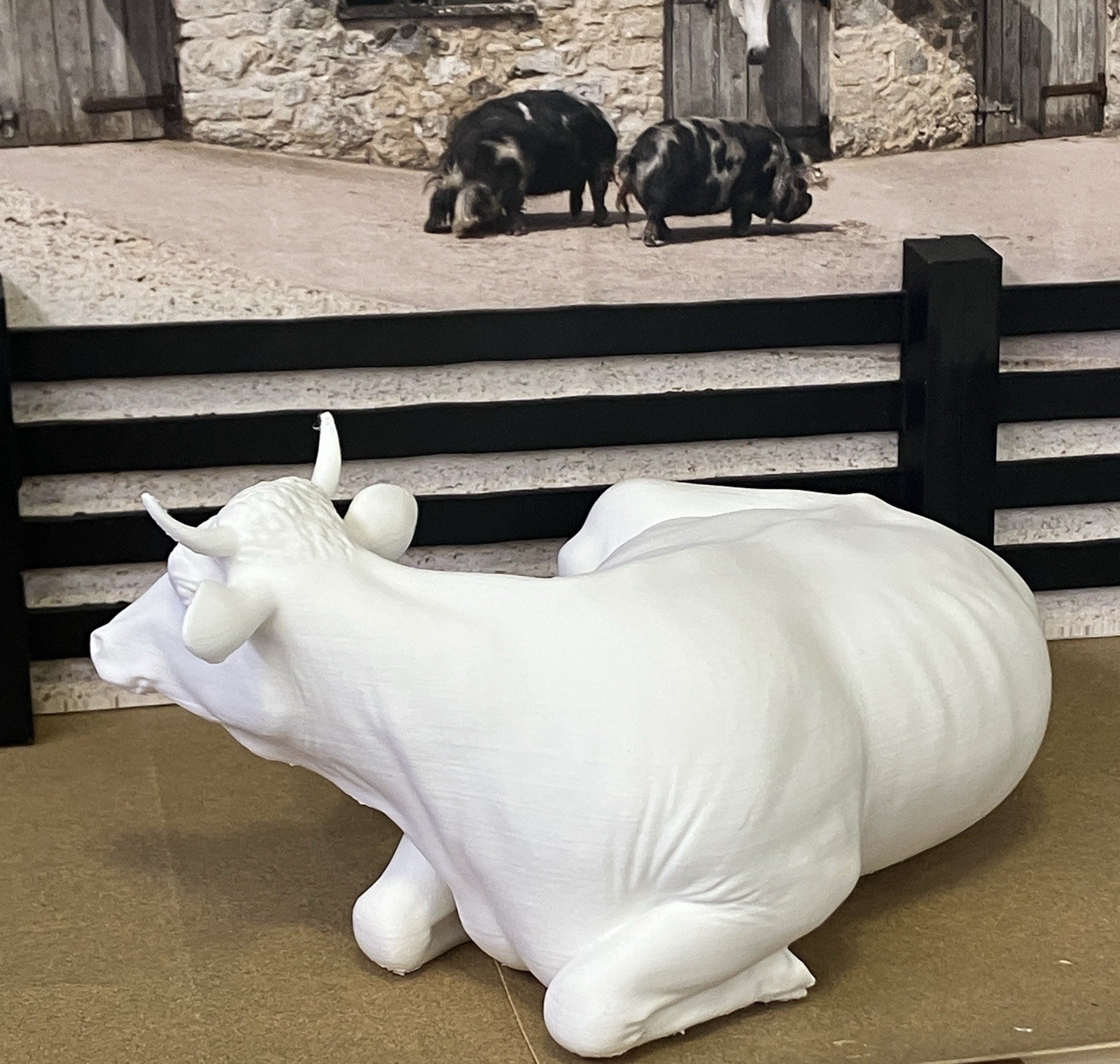 1:9 Traditional Lying Down Model Cow Heifer 3D Print For Breyer Horses Cattle