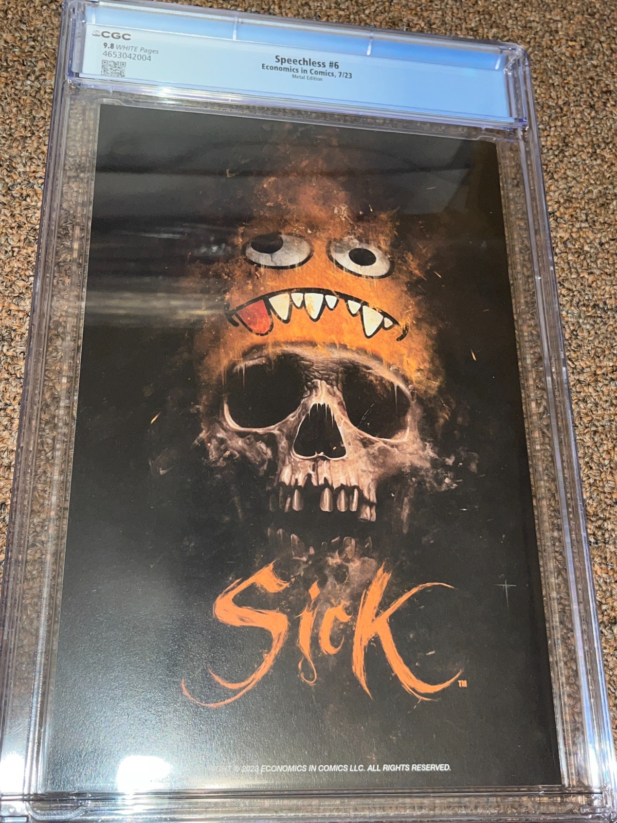 Speechless 6, Rare Carla Cohen Metal Edition Variant, LTD to 100, CGC Graded 9.8