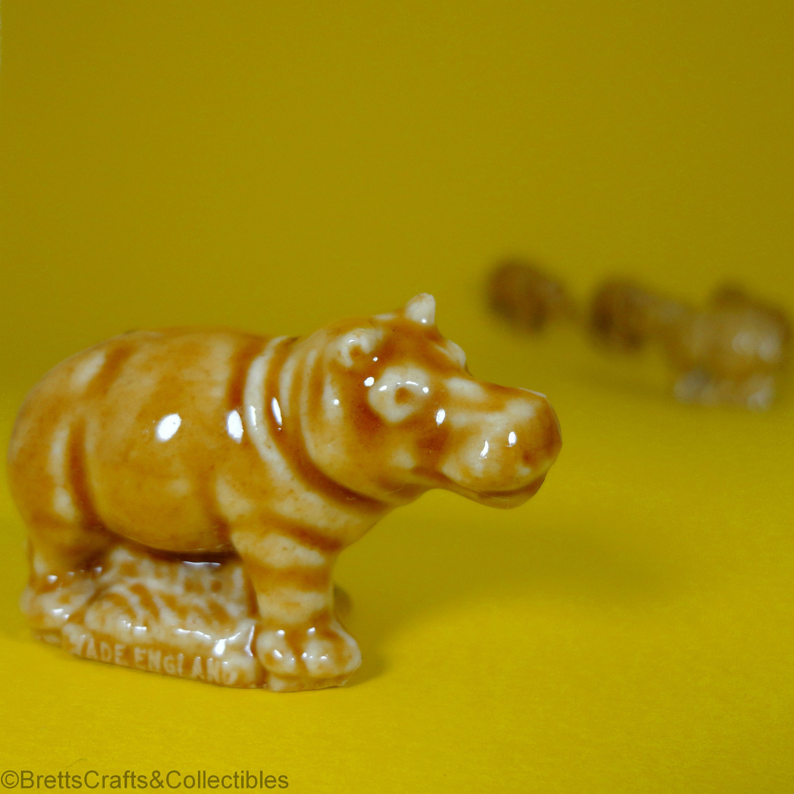 Wade Whimsies (1967/84) Series 2 Issues (Set #4 1973/84) #20 Lg Honey Hippo