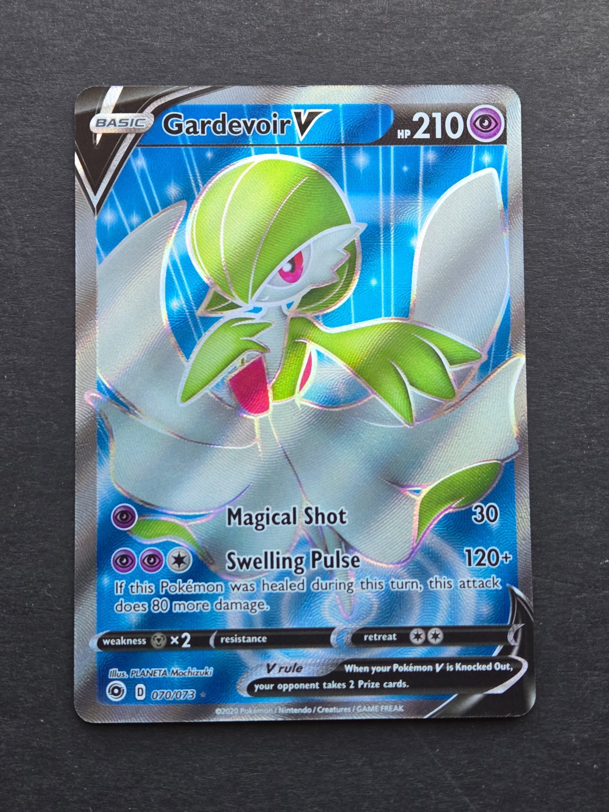 Pokemon GARDEVOIR V 070/073 – SWSH CHAMPIONS PATH ULTRA RARE HOLO – NM/MT