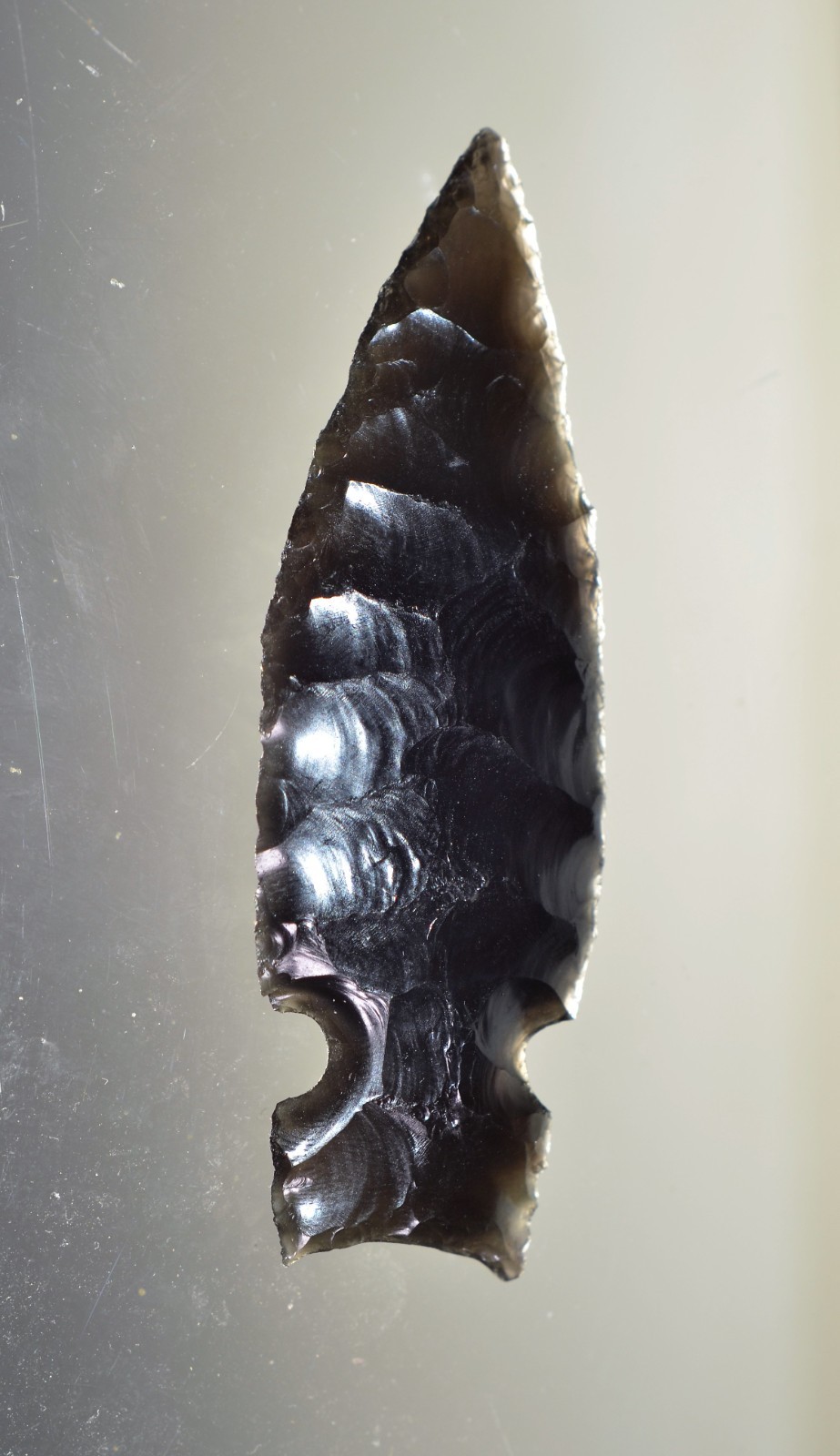 Authentic Modern Reproduction of Pre 1600 Utah Obsidian Arrowhead
