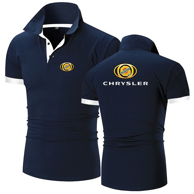 Polo Chrysler T-Shirt Man Woman Sleeve Short Col Button Shirt Passion Auto