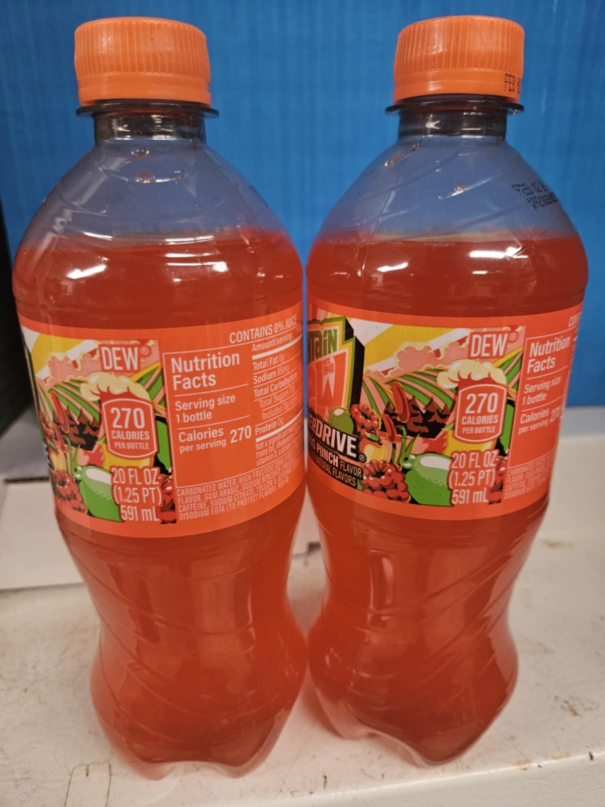 2 MountainDew Overdrive 20oz – CASEYS EXCLUSIVE – DISCONTINUED – BB 2/2026 – NEW