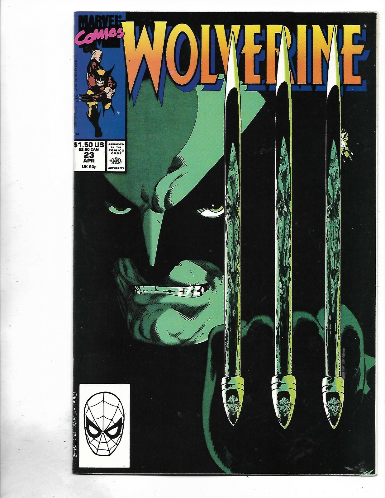 Wolverine #23, 1990, 9.8, NEAR MINT/MINT Stan Lee & Chris Claremont era, Copper