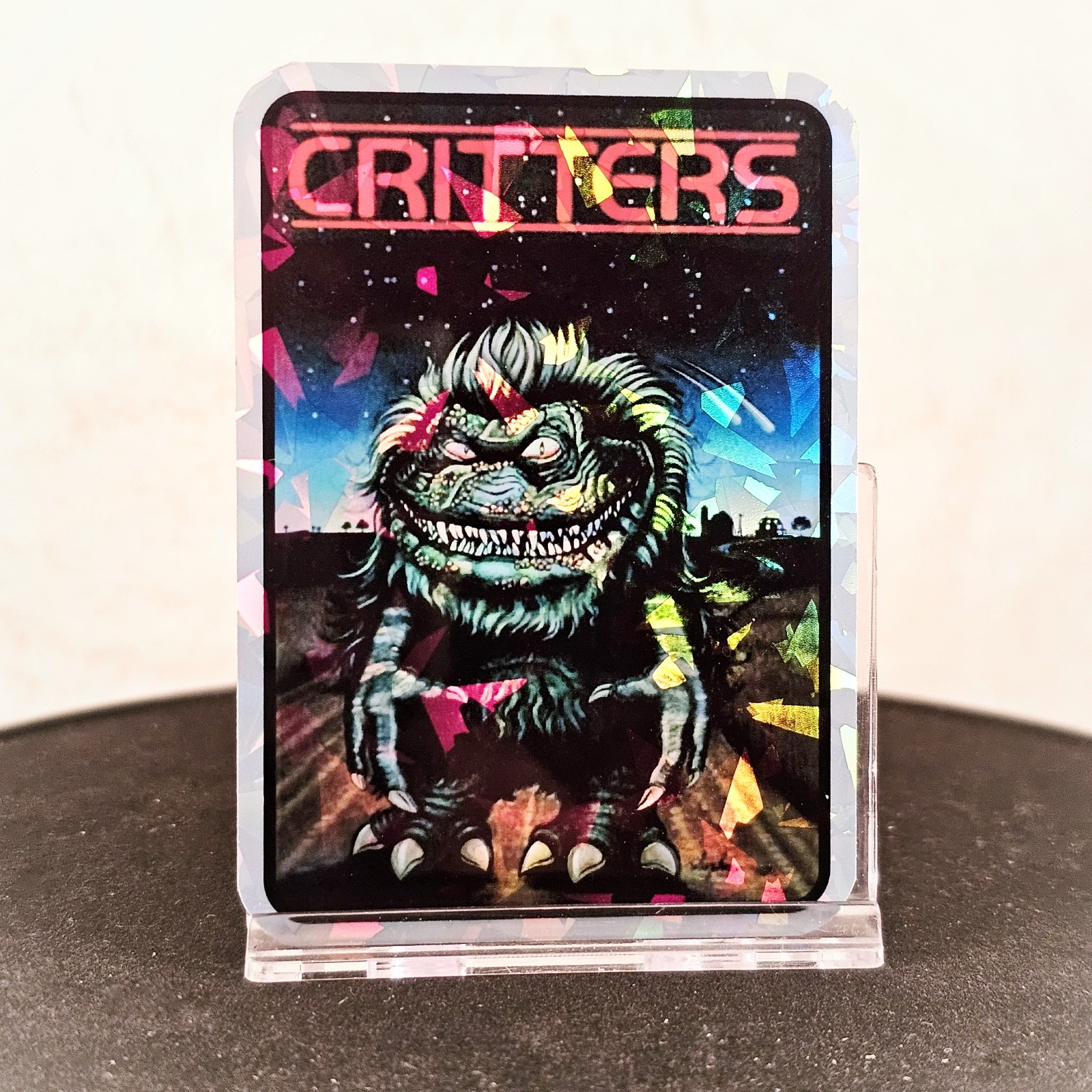 Vending Machine Prism Super Stickers 80s 90s Vtg Style Horror Foil Card Series 1