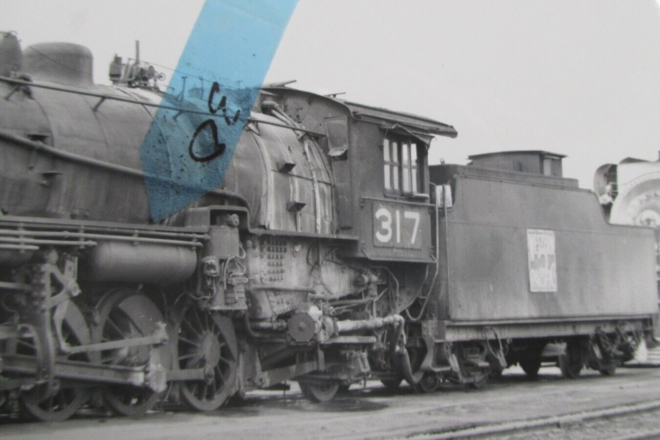 Western Pacific #317 Locomotive photo 6.75×3.75″