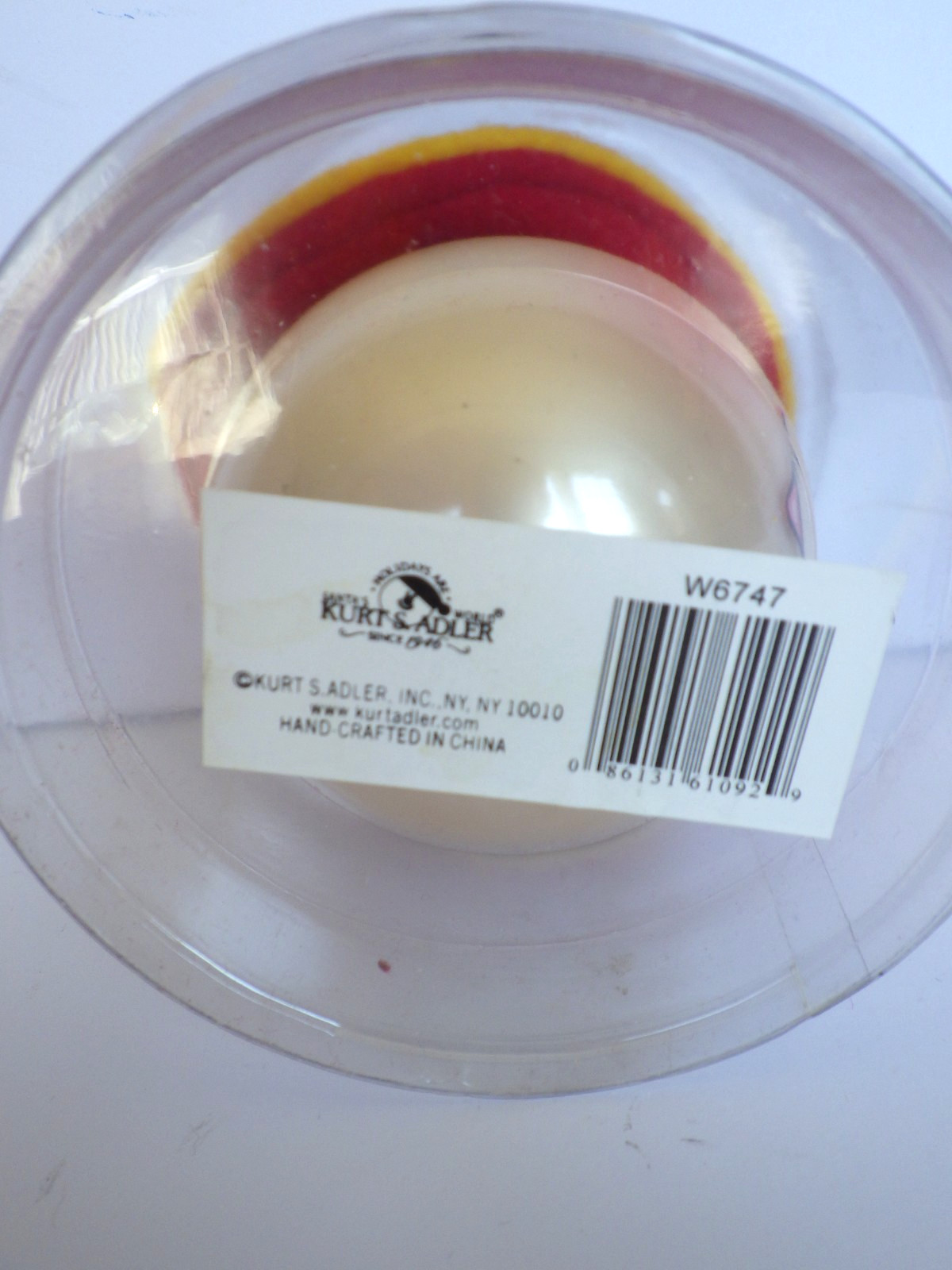 Kurt S Adler Fireman Hat Buddies 3″ Christmas Glass Ball Ornament New in Package