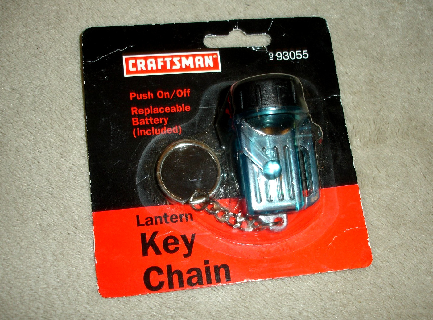 New Craftsman Blue Lantern Key Chain 993055 NOS Sears